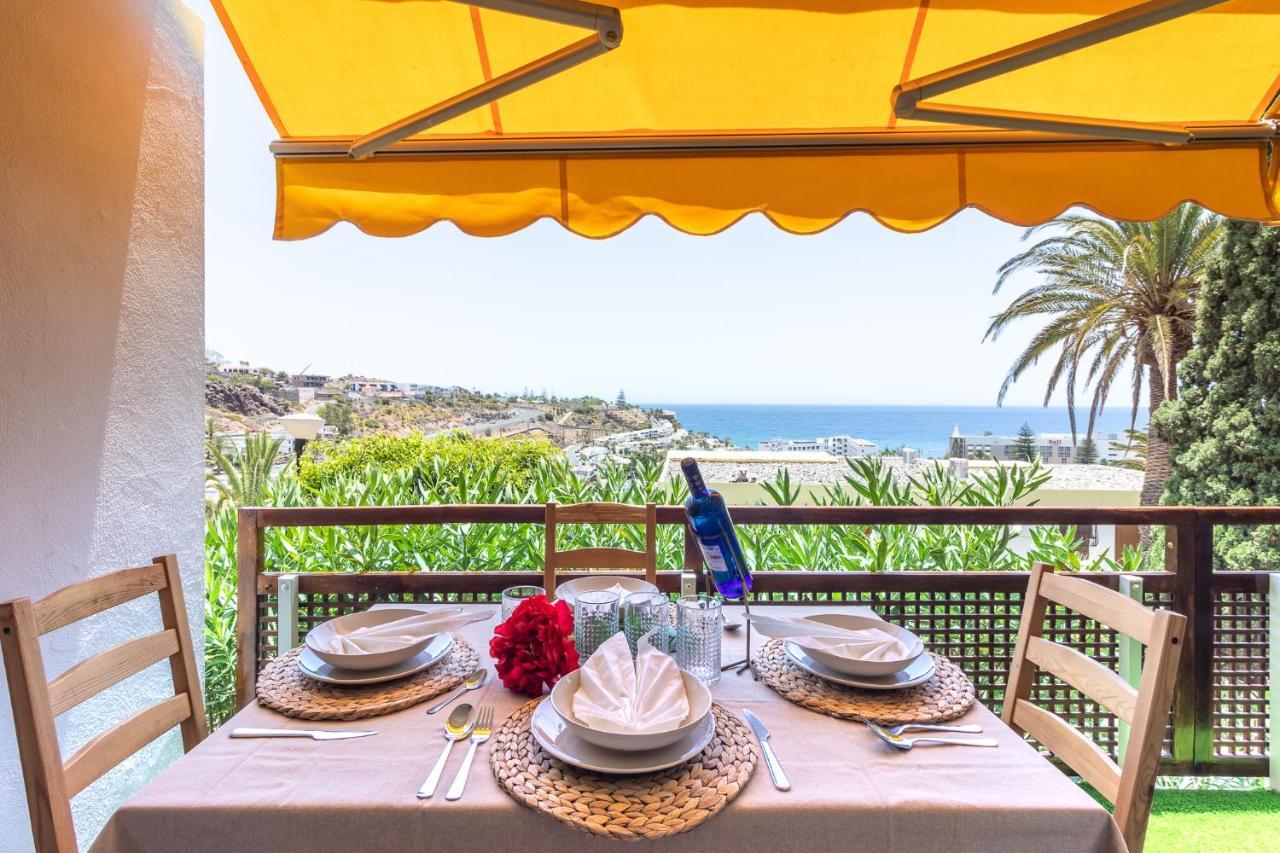 Increible Terraza Con Vistas Al Mar En San Agustin Lägenhet Exteriör bild